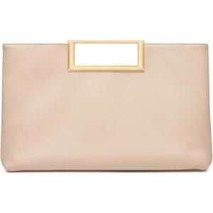 imageSWEETV Clutch Purses for Women Evening Formal Fashion PU Leather Purse for Prom Cocktail and WeddingNinaPinkish Brown
