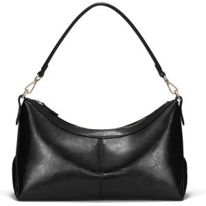 imageShoulder Bag PU Leather Purses for Women Trendy Cute Hobo Bags with Zip Closure Designer Tote HandbagsBlack