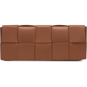 imageWoven Clutch Purses for Women  Sleek Shoulder Handbag for Evening Formal Events Wedding Party Special Occasions05 Caramel