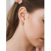 imageSWEETV 925 Sterling Silver Hoop Earrings for Women  Small Lightweight Hypoallergenic Huggie Hoops01GoldRainbow