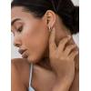 imageSWEETV 925 Sterling Silver Hoop Earrings for Women  Small Lightweight Hypoallergenic Huggie Hoops01SilverCZ