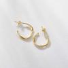 imageSWEETV 925 Sterling Silver Hoop Earrings for Women  Small Lightweight Hypoallergenic Huggie Hoops02Gold15mm