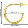 imageSWEETV 925 Sterling Silver Hoop Earrings for Women  Small Lightweight Hypoallergenic Huggie Hoops02Gold15mm