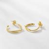 imageSWEETV 925 Sterling Silver Hoop Earrings for Women  Small Lightweight Hypoallergenic Huggie Hoops02Gold15mm