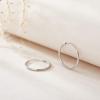 imageSWEETV 925 Sterling Silver Hoop Earrings for Women Lightweight Endless Silver Thin Hoops 2030405060MM20MM