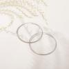 imageSWEETV 925 Sterling Silver Hoop Earrings for Women Lightweight Endless Silver Thin Hoops 2030405060MM50MM