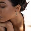 imageSWEETV 925 Sterling Silver Hoop EarringsChunky Huggie Earrings for Women Diameter 25304050MM1Silver25mm