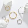 imageSWEETV 925 Sterling Silver Hoop EarringsChunky Huggie Earrings for Women Diameter 25304050MM2Silver30mm