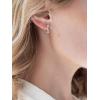imageSWEETV Chunky Gold Earrings for Women 14K Plated Gold Statement Earrings Small GoldSilver Hoop Earrings Trendy Open Hoop Earrings for Women Tiny Huggie Hoop for Adult02 Silver