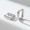 imageSWEETV Chunky Gold Earrings for Women 14K Plated Gold Statement Earrings Small GoldSilver Hoop Earrings Trendy Open Hoop Earrings for Women Tiny Huggie Hoop for Adult02 Silver