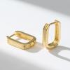 imageSWEETV Chunky Gold Earrings for Women 14K Plated Gold Statement Earrings Small GoldSilver Hoop Earrings Trendy Open Hoop Earrings for Women Tiny Huggie Hoop for Adult02 Gold