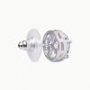 imageSWEETV Cubic Zirconia Stud Earrings 8mm Round Cut Rhinestone Hypoallergenic Earrings for Women ampamp Girls01Silver
