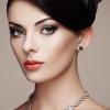 imageSWEETV Cubic Zirconia Stud Earrings 8mm Round Cut Rhinestone Hypoallergenic Earrings for Women ampamp Girls03Black
