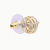 imageSWEETV Cubic Zirconia Stud Earrings 8mm Round Cut Rhinestone Hypoallergenic Earrings for Women ampamp Girls04Gold