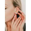 imageSWEETV Cubic Zirconia Stud Earrings 8mm Round Cut Rhinestone Hypoallergenic Earrings for Women ampamp Girls04Gold