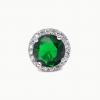 imageSWEETV Cubic Zirconia Stud Earrings 8mm Round Cut Rhinestone Hypoallergenic Earrings for Women ampamp Girls08Emerald