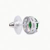imageSWEETV Cubic Zirconia Stud Earrings 8mm Round Cut Rhinestone Hypoallergenic Earrings for Women ampamp Girls08Emerald