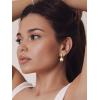 imageSWEETV Pearl Earrings for WomenGold Plated Pearl Drop Dangle EarringsPearl Ear Jacket Earrings Dainty Pearl Front Back Stud Earrings for Women Birthday Gift for HerStyle1Gold
