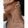 imageSWEETV Pearl Earrings for WomenGold Plated Pearl Drop Dangle EarringsPearl Ear Jacket Earrings Dainty Pearl Front Back Stud Earrings for Women Birthday Gift for HerStyle3Silver