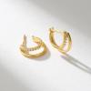 imageSWEETV Small Hoop Earrings 925 Sterling Silver PostHypoallergenic Huggie Earrings for WomenCubic Zirconia Tiny Cartilage Earrings10mmGold