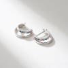 imageSWEETV Small Hoop Earrings 925 Sterling Silver PostHypoallergenic Huggie Earrings for WomenCubic Zirconia Tiny Cartilage Earrings10mmRainbowSilver