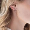 imageSWEETV Small Hoop Earrings 925 Sterling Silver PostHypoallergenic Huggie Earrings for WomenCubic Zirconia Tiny Cartilage Earrings10mmRainbowSilver