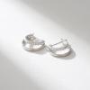 imageSWEETV Small Hoop Earrings 925 Sterling Silver PostHypoallergenic Huggie Earrings for WomenCubic Zirconia Tiny Cartilage Earrings10mmSilver