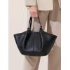 imageTrendy Top Handle Tote Bags for Women with Large Capacity Ideal Purses and Shoulder Handbags for Work and CasualBlack