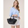 imageTrendy Top Handle Tote Bags for Women with Large Capacity Ideal Purses and Shoulder Handbags for Work and CasualBlack
