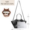 imageTrendy Top Handle Tote Bags for Women with Large Capacity Ideal Purses and Shoulder Handbags for Work and CasualBlack