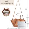 imageTrendy Top Handle Tote Bags for Women with Large Capacity Ideal Purses and Shoulder Handbags for Work and CasualCaramel Brown