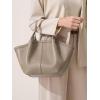 imageTrendy Top Handle Tote Bags for Women with Large Capacity Ideal Purses and Shoulder Handbags for Work and CasualTaupe
