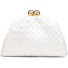 imageDressy Woven Clutch Purses for Women Evening Wedding Formal OccasionDumpling Crossbody Shoulder Handbags for WomenWhite