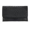 imageSWEETV Evening Clutch Purses for Women Elegant Wristlet Wallets Crocodile Pattern PU Leather Cross body Purse FormalWeddingBlack