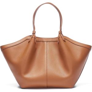 imageTrendy Top Handle Tote Bags for Women with Large Capacity Ideal Purses and Shoulder Handbags for Work and CasualCaramel Brown