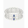imageSWEETV 1920s Flapper Accessories Set for Women Roaring 20s Great Gatsby Headband Flapper Costume Accessories 070409F03 Blue
