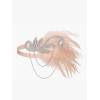 imageSWEETV 1920s Flapper Accessories Set for Women Roaring 20s Great Gatsby Headband Flapper Costume Accessories 070409F06 Pink