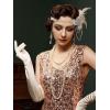 imageSWEETV 1920s Flapper Accessories Set for Women Roaring 20s Great Gatsby Headband Flapper Costume AccessoriesF03 Pink