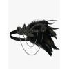 imageSWEETV 1920s Flapper Accessories Set for Women Roaring 20s Great Gatsby Headband Flapper Costume AccessoriesF14 Black7pcs