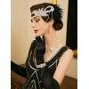 imageSWEETV 1920s Flapper Accessories Set for Women Roaring 20s Great Gatsby Headband Flapper Costume AccessoriesF15 Silver7pcs