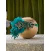 imageSWEETV 1920s Great Gatsby Accessories Set for Women Flapper Headband Headpiece Roaring 20s Costume Accessories SetF03 Green