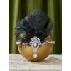 imageSWEETV 1920s Great Gatsby Accessories Set for Women Flapper Headband Headpiece Roaring 20s Costume Accessories SetF08 Black