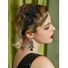 imageSWEETV 5Pcs 1920s Flapper Accessories Set for Women Roaring 20s Great Gatsby Headband Flapper Costume Accessories