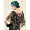 imageSWEETV 7Pcs 1920s Flapper Accessories Set for Women Great Gatsby Roaring 20s Women Costume Accessories SetsF09 Green