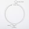 imageSWEETV Crystal Wedding Bridal Backdrop Necklace for Brides Cubic Zirconia Vine Dainty Back Pendant Necklace for Women Bridesmaid Gift01 Silver
