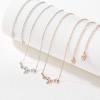 imageSWEETV Crystal Wedding Bridal Backdrop Necklace for Brides Cubic Zirconia Vine Dainty Back Pendant Necklace for Women Bridesmaid Gift03 Silver Backdrop