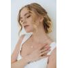 imageSWEETV Teardrop Wedding Back Necklace for Bride Bridesmaids Cubic Zirconia Simple Back Pendant Bridal Necklace for Wedding PartyN01 Silver