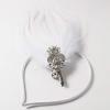 imageSWEETV 1920s Feather Headpiece Flapper Headband Roaring 20s Hair Accessories Great Gatsby Hair Clip BlackWhite