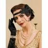 imageSWEETV 1920s Flapper Accessories for Women Roaring 20s Headpiece Art Deco Jewelry Great Gatsby Accessories for Women