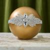 imageSWEETV 1920s Flapper Headpiece for Women Rhienstone Roaring 20s Headband Great Gatsby Flapper Hair Accessory for WomenSilverF01 Silver